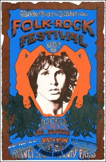 Doors Janis Joplin Animals 1968 Concert Poster