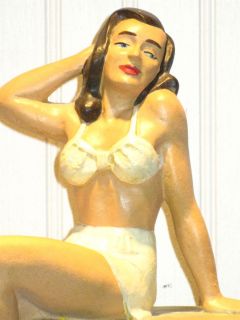 Vintage 1940s Jarman Shoes Pin Up Girl Advertising Figure Store