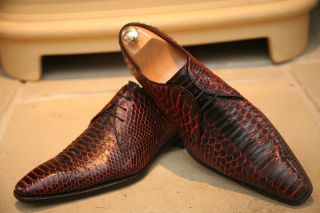 Amazing RARE Jeffery West Snake Skin Mens Designer Shoes UK 9 5