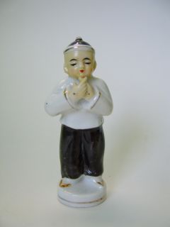 Vintage Japanese Porcelain Boy Figurine