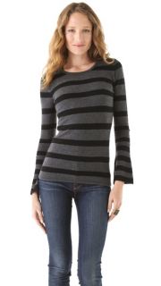 Ami Dans La Rue Bell Sleeve Striped Sweater