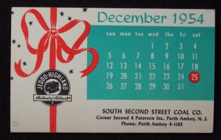 1954 Jeddo Highland Coal South 2nd St Perth Amboy NJ