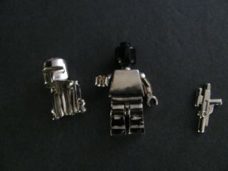 Star Wars Celebration Mifig 14kt Gold Silver Metal Lego Boba Fett