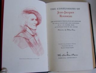  Press The Confessions of Jean Jacques Rousseau Deluxe Leather