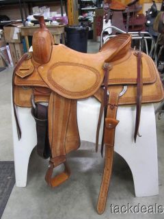 Jeff Smith Signature Ranch Cutter Cutting Saddle 16 1 2 Lightly Used