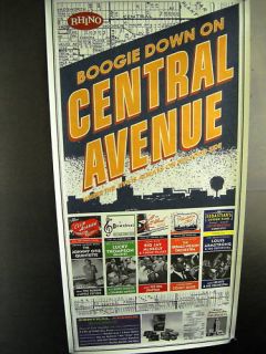 Central Ave Retro Jazz Promo Poster Mingus Hite Basie