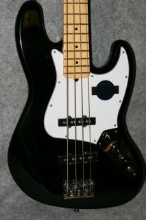 2012 Fender USA American Standard Jazz J Bass Black Maple UNPLAYED w