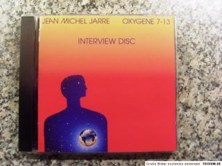 Jean Michel Jarre Oxygene 7 13 Interview Disc RARE Promo Only CD