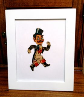  Paper Doll Comedian Jerry Colonna Bob Hope Sidekick Framed
