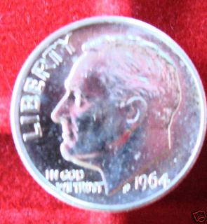 1964 D UNC Silver Roosevelt Dime $1 44 Combined