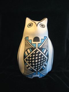 Jemez Pueblo Indian Pottery Owl Juanita Fragua