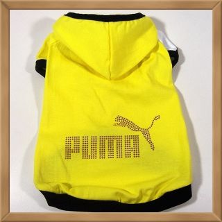 Small Dog Clothing Puma Hot Fix Costume Jersey Coat C32