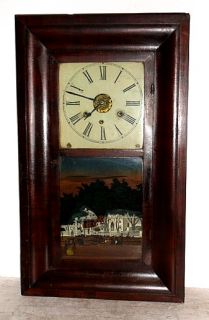 RARE Three Weight 1850s Chauncey Jerome OG Clock