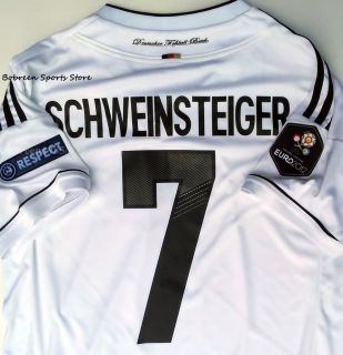  GERMANY EURO 2012 HOME SOCCER JERSEY SIZE S M L XL ANY NAME + PATCH