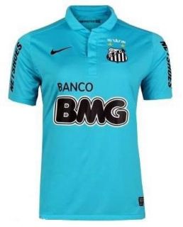 Soccer Jersey Women Santos Blue Nike Oficial 2012 Customisable Name