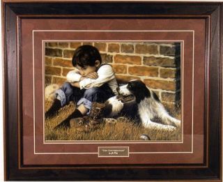 Lets Play Ball by Jim Daly Kids Children Framed Print