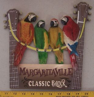 Jimmy Buffett * Margaritaville Classic Phlock * Parrot Wall Sign ~ New