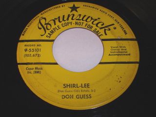 Don Guess Shirl Lee Just A Little Lovin Baby 45 Popcorn Rockabilly