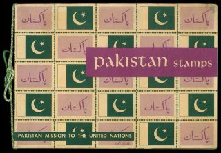 Pakistan Booklet with Pakistan Mohammad Ali Jinnah with Stamps