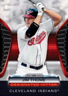 Jim Thome Indians 2012 Topps Golden Moments Giveaway Die Cut Die Cut