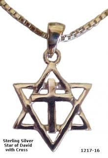 Messianic Jewish Christian Cross Jewelry Jesus 925 Sterling Silver