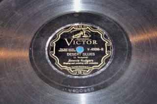JIMMIE RODGERS, On Victor 78, Lot of 10 from 1920s and 30s 