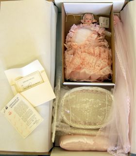 Marie Osmond Sohphia Infant in Bassinet Doll 32 2500 Mint in Box w COA