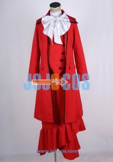 JoJo Black Butler◆kuroshitsuji Sebastian Madam Red◆cosplay Costume