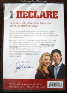 Joel Osteen I Declare CDs Proclaiming the Promises of God Over Your