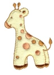 Giraffe Zoo Animals Embroidered Iron on Patch Applique 155033