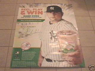 NY Yankees Joba Chamberlain Dunkin Donuts Promo Poster