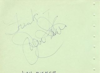 Joan Diener D 2006 Signed Album Page