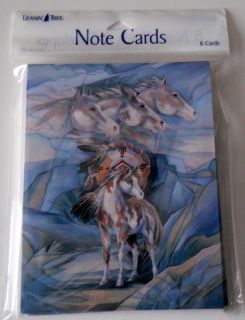  Tree Note Cards Horses Horse Jody Bergsma Indian Made in USA