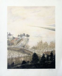 John Kelly Hang Chow Signed Numbered Artwork, Landscape, China MAKE