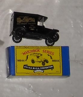  MATCHBOX MICA 4th CONVENTION 1921 MODEL T FORD EXCLUSIVE diecast MIB