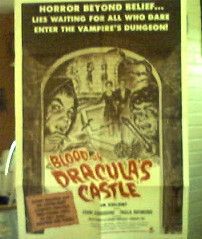  Draculas Castle Original 1 sheet poster JOHN CARRADINE return of Count
