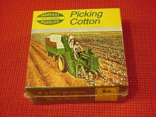 John Deere Picking Cotton Tractor Puzzle New