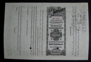 Western Maryland Railroad Co issued to John D Rockefeller 1917