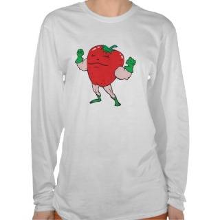 superhero strawberry cartoon character t shirts 