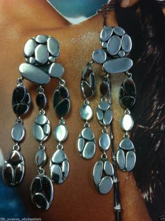 john hardy kali silver Menari Chandelier earrings Retail 450  