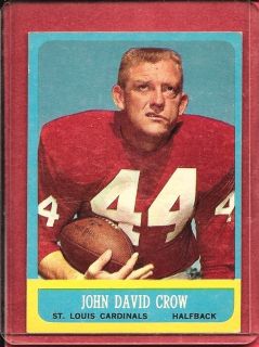 1963 Topps John David Crow 147 St Louis Cardinals  