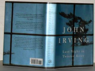 LAST NIGHT IN TWISTED RIVER by John Irving First Printing Signed  