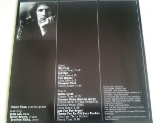 Danny Toan Big Foot Jazz Rock w Joachim Kuhn John Lee Gerry Brown LP Mint  