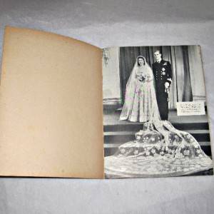 Vintage Pictorial Souvenir the Royal Wedding of The Queen and Prince Philip 1947  