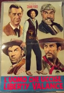 John Ford Dir Lee Marvin Man Who Shot Liberty Valance RARE Ver Orig Poster  