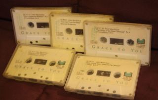 Five Sermons by John MacArthur Audio Cassettes in Cases Grace to You Series  