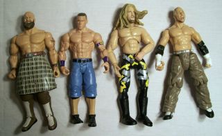 Lot of 4 Wrestling Action Figures John Cena Jericho Rory Mcallister WWE L06  