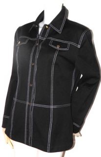 St John Sport By Marie Gray Size Medium Black Jacket  