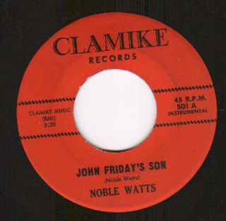 Revised Noble Watts Clamike 501 John Friday's Son Teen Scene  