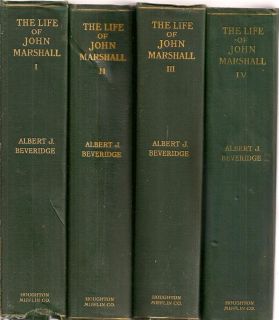 1916 4 Volume Gift Set John Marshall Secretary State Chief Justice Supreme Court  